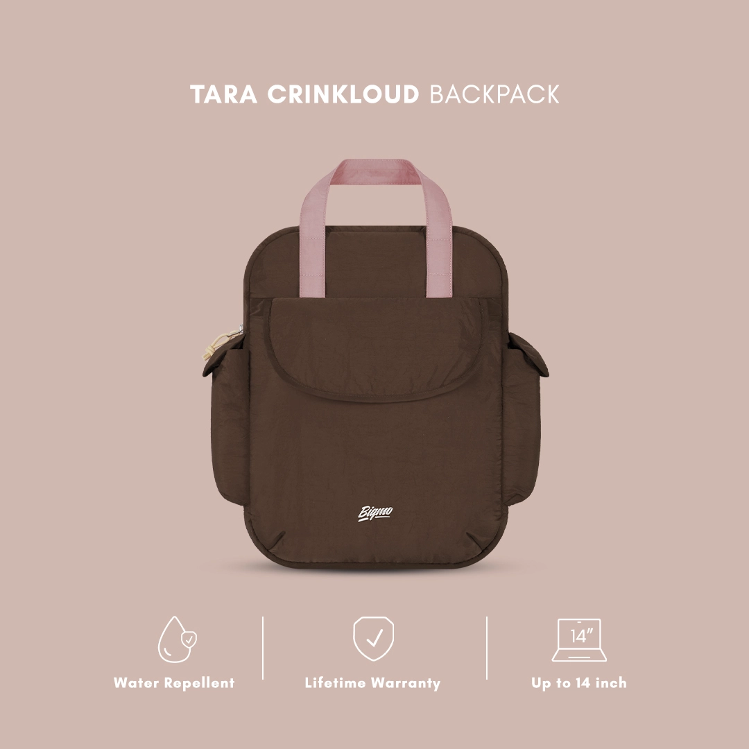 Tara Crinkloud Backpack Canele