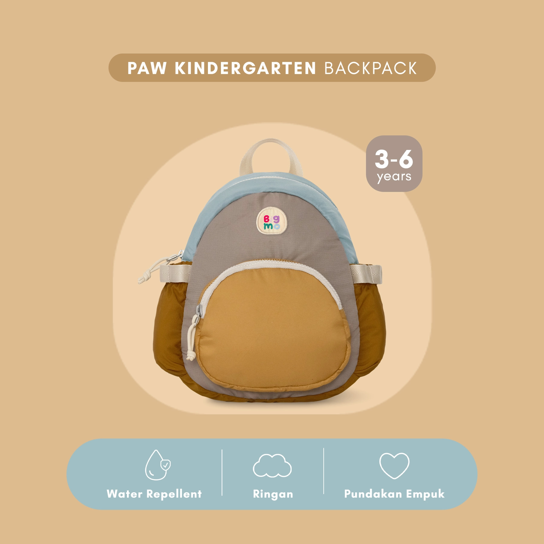 Paw Kindergarten Backpack Buttercream