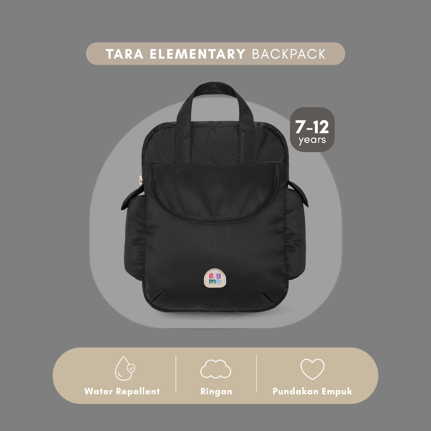 Tara Kinder Large (Elementary) Backpack Charcoal