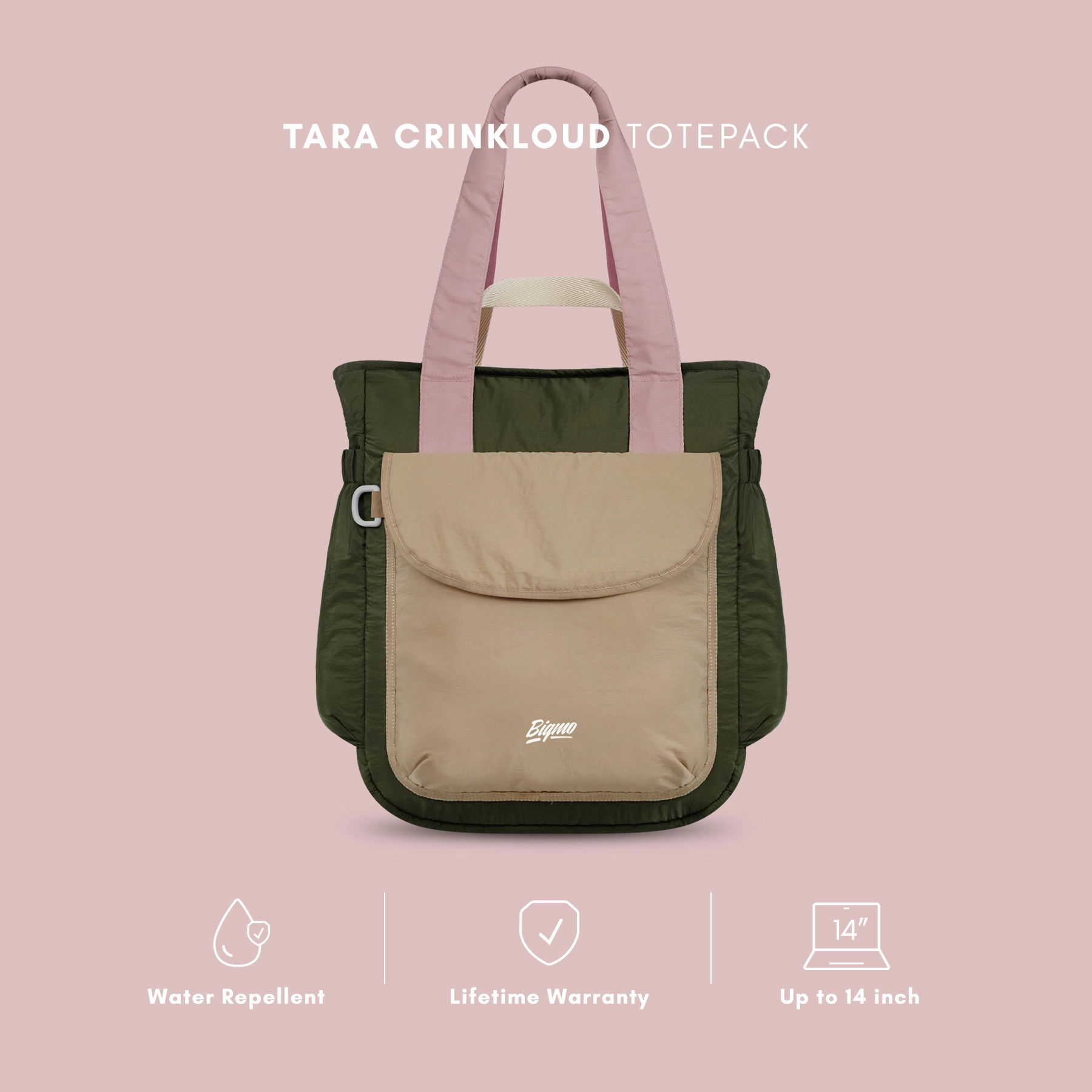Tara Crinkloud Totepack Grass Jelly