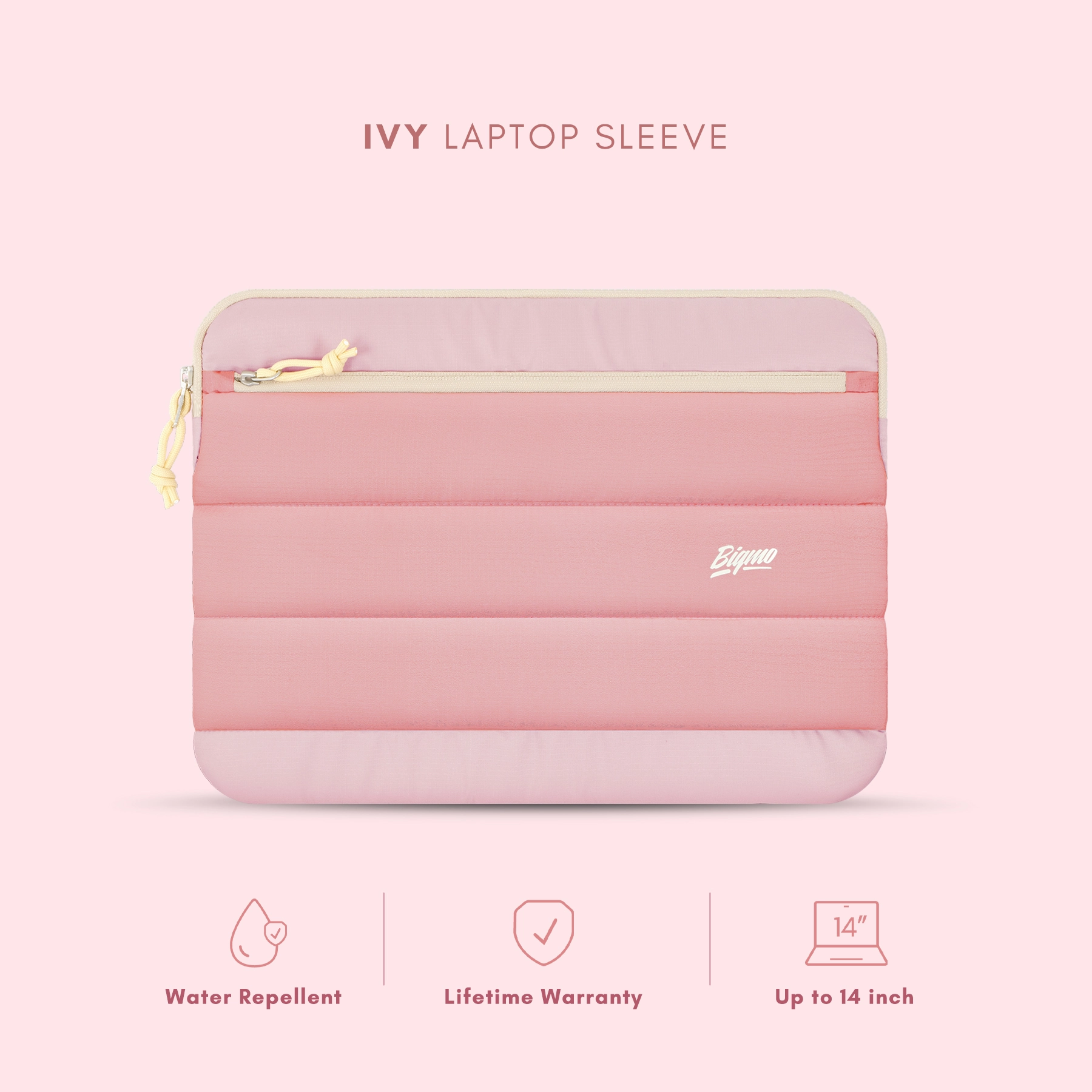 Ivy Laptop Sleeve Pink Sorbet